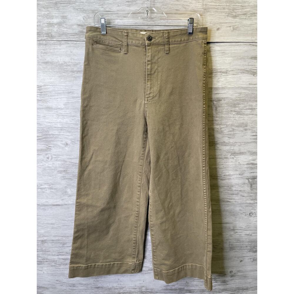 Madewell Wide Leg Pants in Tan